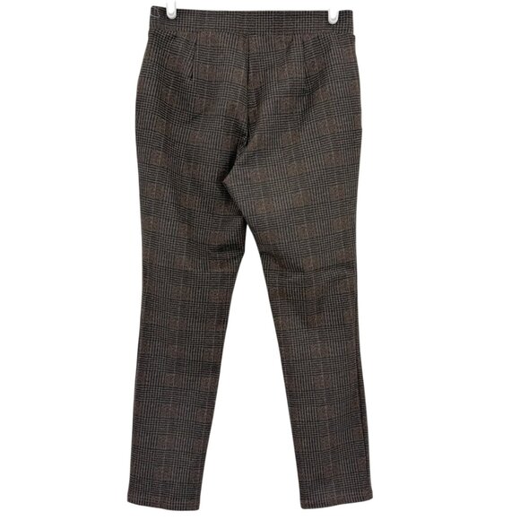 Tommy Hilfiger Women's Pull-on Stretch Skinny Plaid Brown Pants Size 10 NWOT - Picture 2 of 10